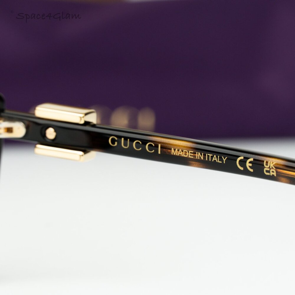 Gucci Women Eyeglasses Havana Demo Cat Eye GG1682O 003 BRAND NEW - Picture 6 of 9